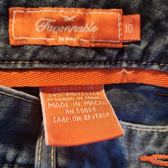 Faconnable Women's Bermuda Walking Shorts Jeans Size 10 - Picture 5 of 5